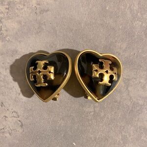 Tory Burch Hearts Clip On Earrings